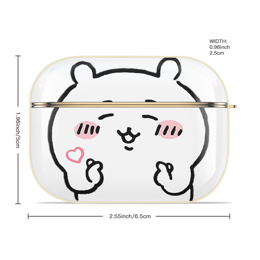 ちいかわ ちいかわ Chii-kawa chiikawa 【AirPods Pro用】ハードシェル保護ケース｜耐衝撃・防指紋・カラビナ付き商品仕様