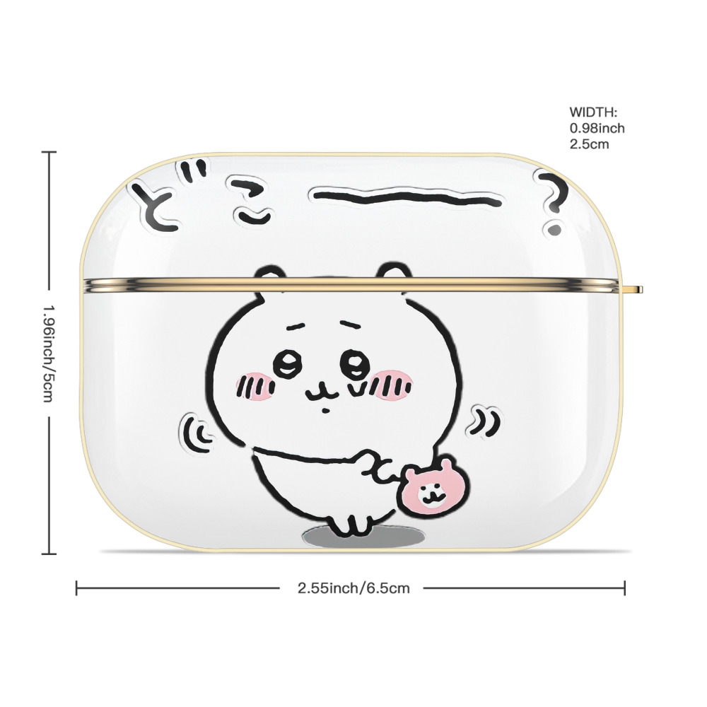 ちいかわ ちいかわ Chii-kawa chiikawa 【AirPods Pro用】ハードシェル保護ケース｜耐衝撃・防指紋・カラビナ付き商品仕様