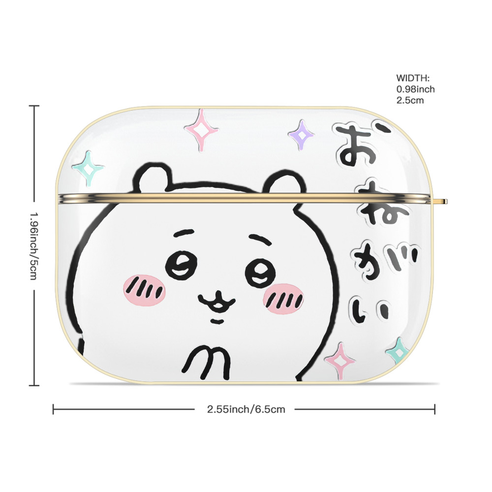 ちいかわ ちいかわ Chii-kawa chiikawa 【AirPods Pro用】ハードシェル保護ケース｜耐衝撃・防指紋・カラビナ付き商品仕様