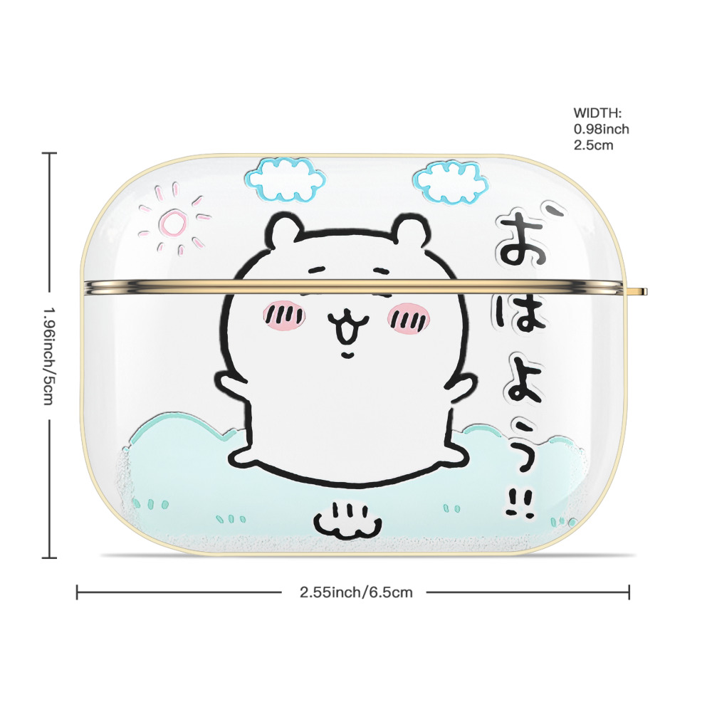 ちいかわ ちいかわ Chii-kawa chiikawa 【AirPods Pro用】ハードシェル保護ケース｜耐衝撃・防指紋・カラビナ付き商品仕様