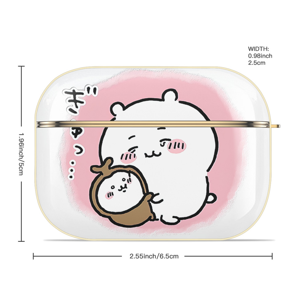 ちいかわ ちいかわ Chii-kawa chiikawa 【AirPods Pro用】ハードシェル保護ケース｜耐衝撃・防指紋・カラビナ付き商品仕様