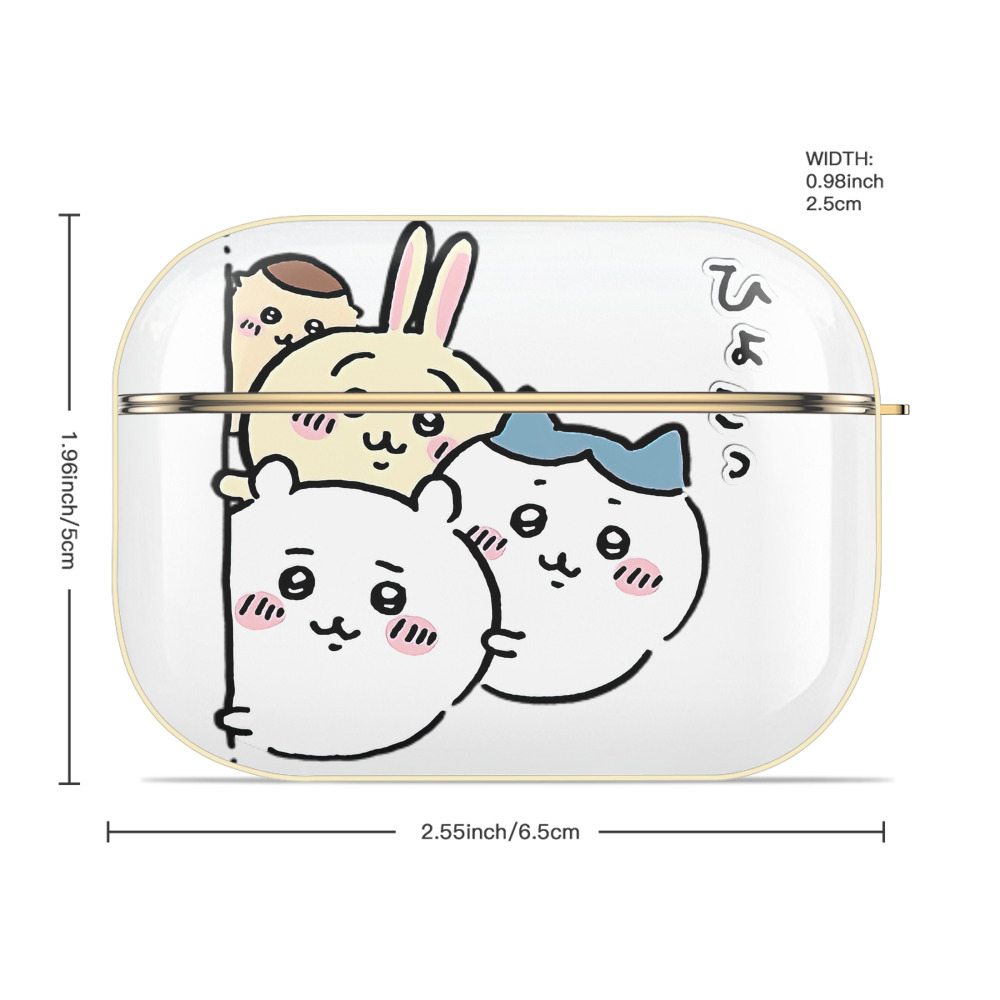 ちいかわ ちいかわ Chii-kawa chiikawa 【AirPods Pro用】ハードシェル保護ケース｜耐衝撃・防指紋・カラビナ付き商品仕様