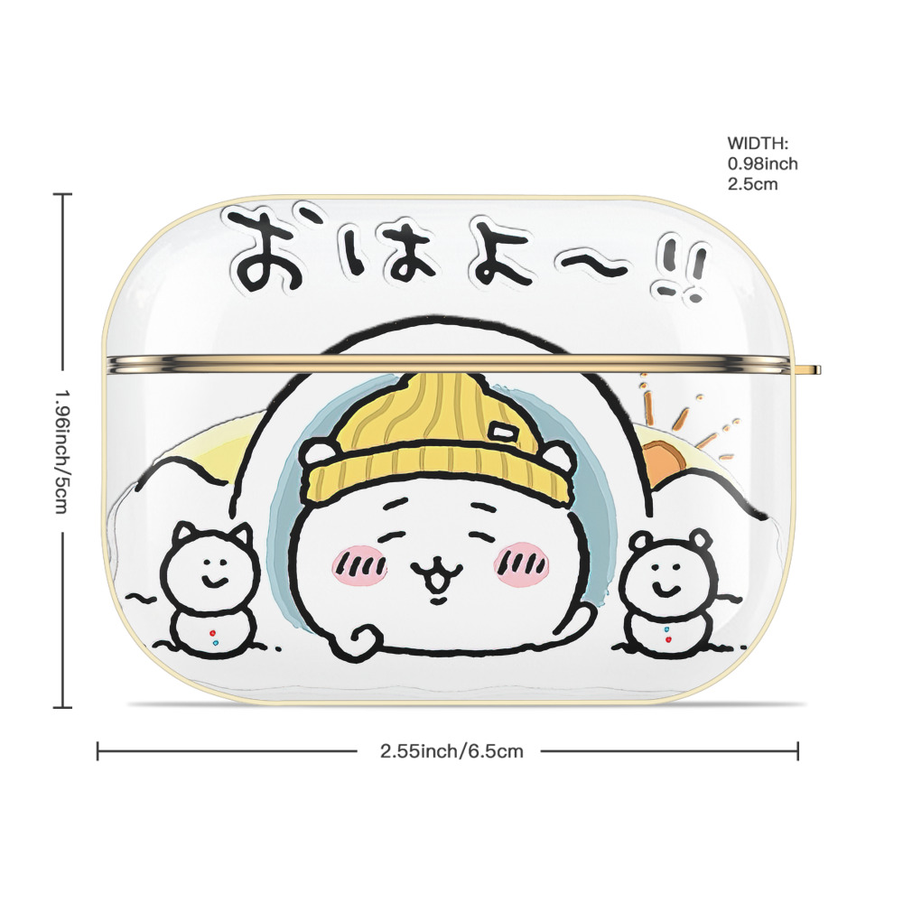 ちいかわ ちいかわ Chii-kawa chiikawa 【AirPods Pro用】ハードシェル保護ケース｜耐衝撃・防指紋・カラビナ付き商品仕様