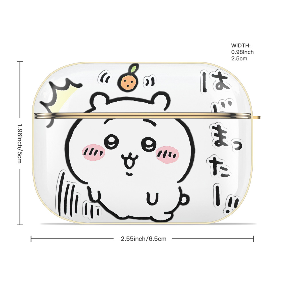 ちいかわ ちいかわ Chii-kawa chiikawa 【AirPods Pro用】ハードシェル保護ケース｜耐衝撃・防指紋・カラビナ付き商品仕様