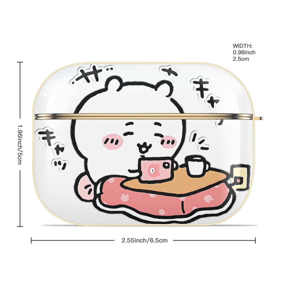 ちいかわ ちいかわ Chii-kawa chiikawa 【AirPods Pro用】ハードシェル保護ケース｜耐衝撃・防指紋・カラビナ付き商品仕様