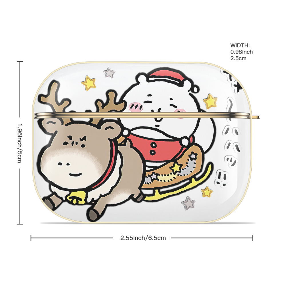 ちいかわ ちいかわ Chii-kawa chiikawa 【AirPods Pro用】ハードシェル保護ケース｜耐衝撃・防指紋・カラビナ付き商品仕様