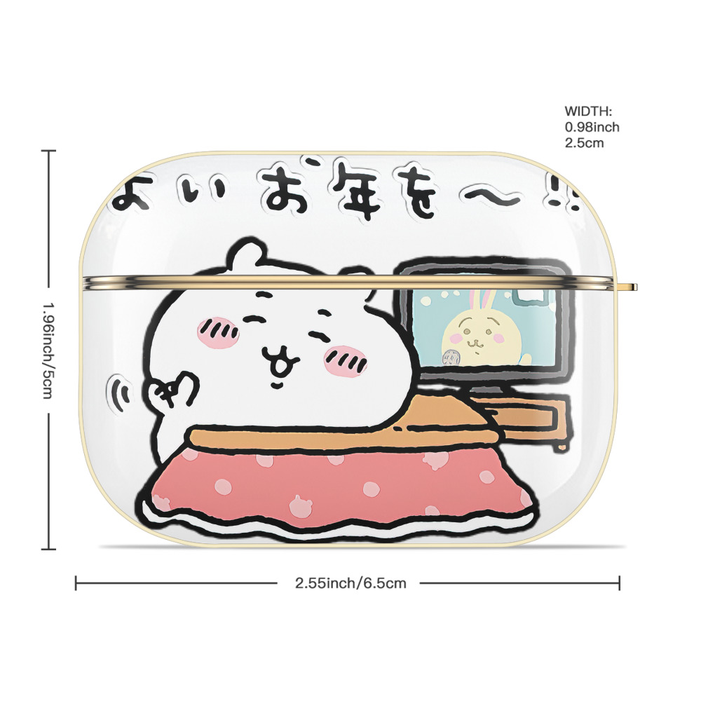 ちいかわ ちいかわ Chii-kawa chiikawa 【AirPods Pro用】ハードシェル保護ケース｜耐衝撃・防指紋・カラビナ付き商品仕様