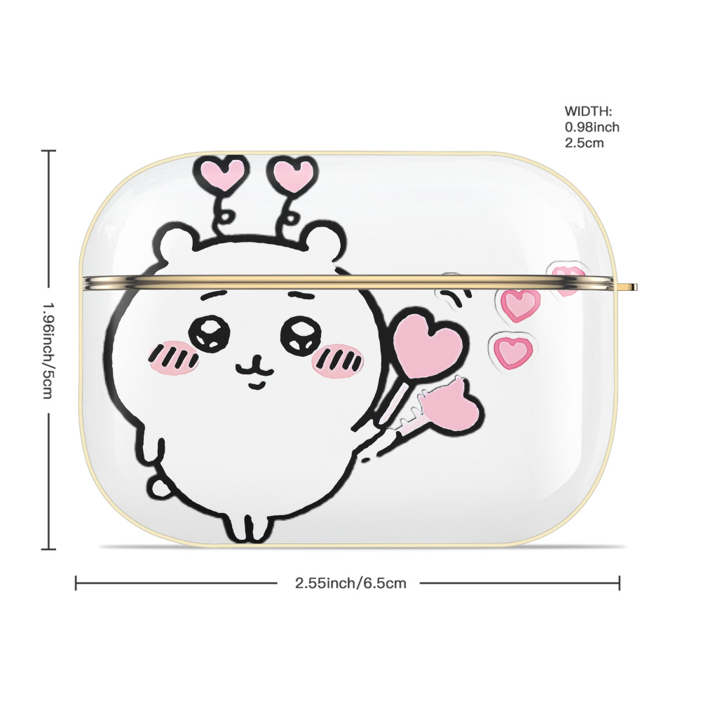 ちいかわ ちいかわ Chii-kawa chiikawa 【AirPods Pro用】ハードシェル保護ケース｜耐衝撃・防指紋・カラビナ付き商品仕様