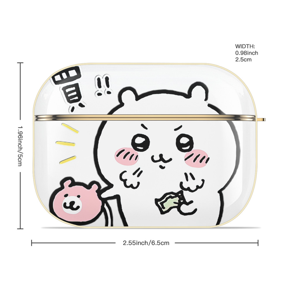 ちいかわ ちいかわ Chii-kawa chiikawa 【AirPods Pro用】ハードシェル保護ケース｜耐衝撃・防指紋・カラビナ付き商品仕様