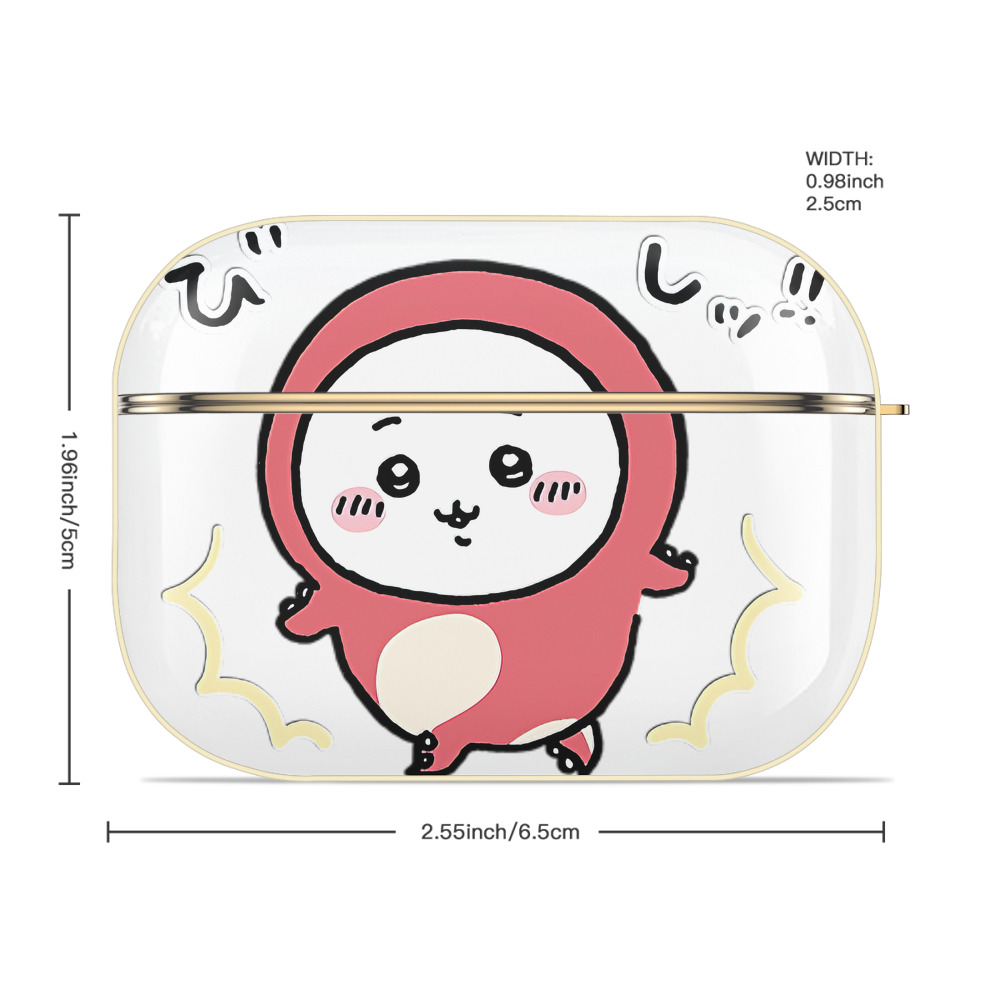 ちいかわ ちいかわ Chii-kawa chiikawa 【AirPods Pro用】ハードシェル保護ケース｜耐衝撃・防指紋・カラビナ付き商品仕様