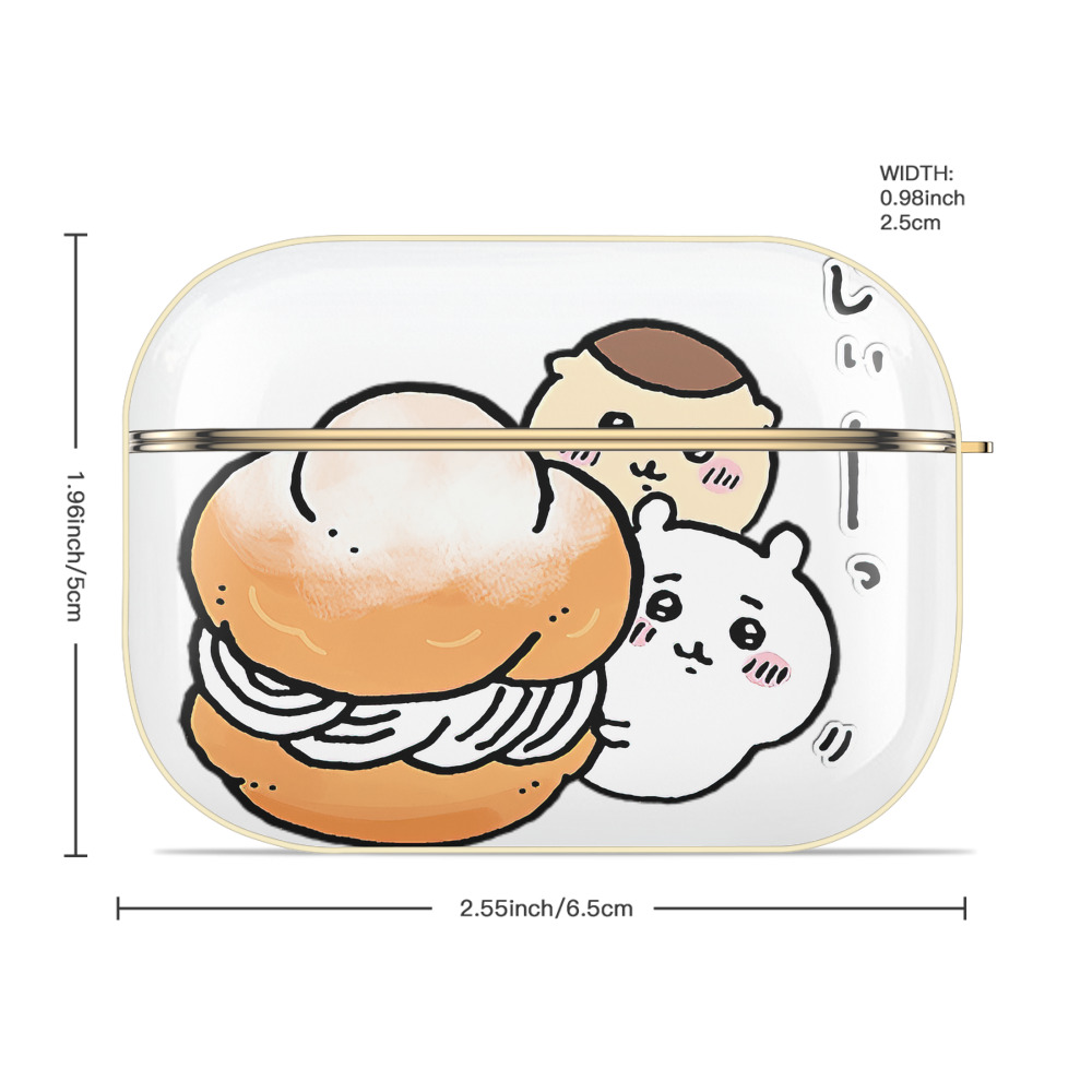 ちいかわ くりまんじゅう Chii-kawa kuri manjū 【AirPods Pro用】ハードシェル保護ケース｜耐衝撃・防指紋・カラビナ付き商品仕様