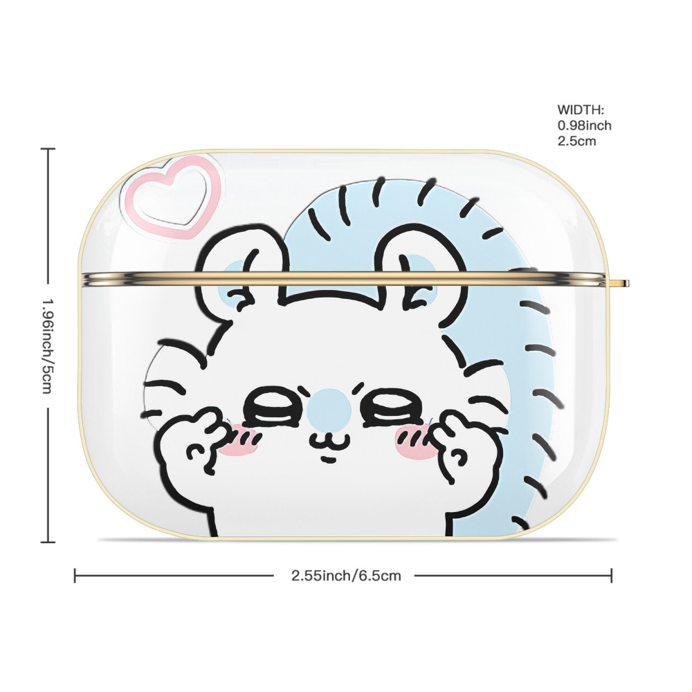 ちいかわ モモンガ Chii-kawa Momonga 【AirPods Pro用】ハードシェル保護ケース｜耐衝撃・防指紋・カラビナ付き商品仕様