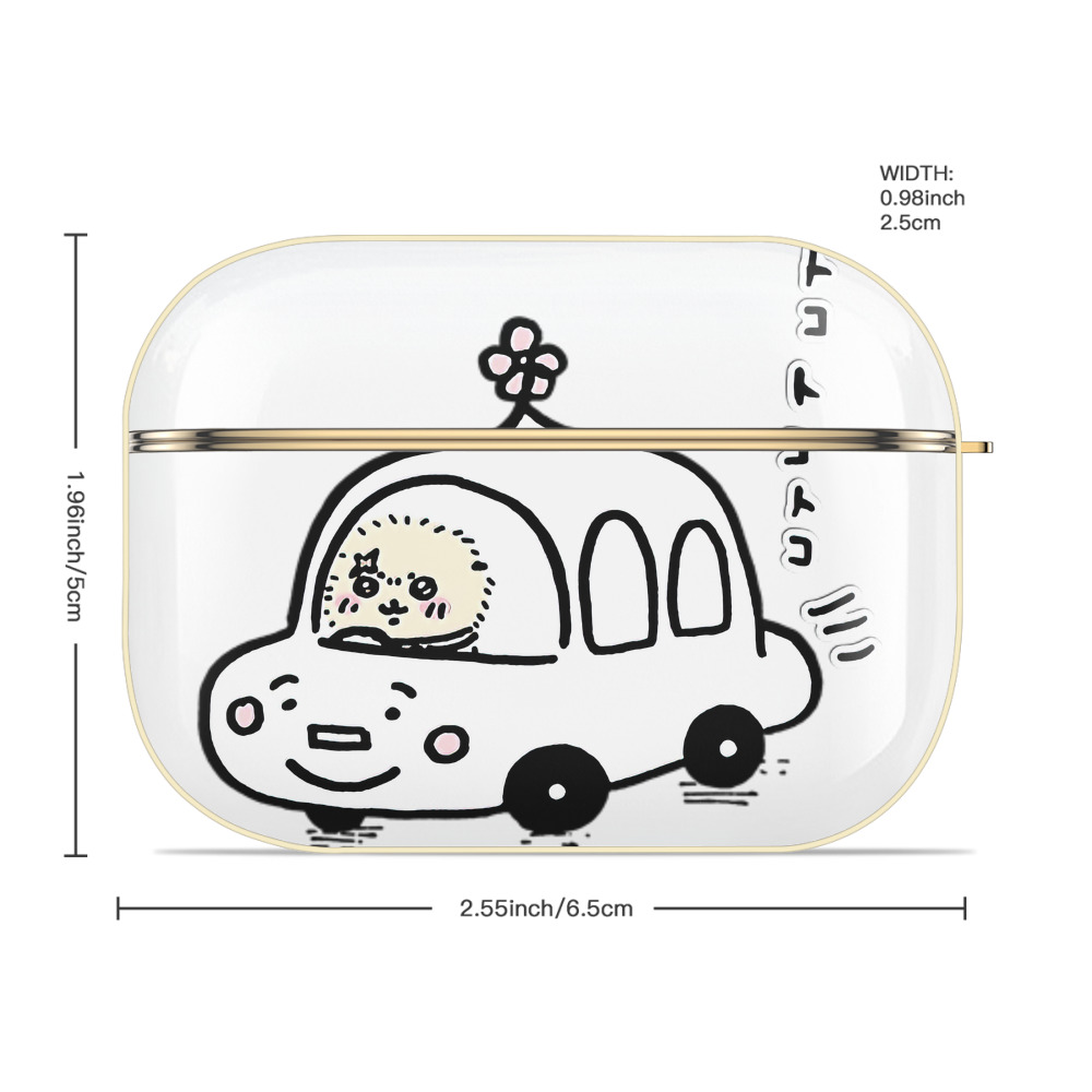 ちいかわ ラッコ Chii-kawa Sea otter 【AirPods Pro用】ハードシェル保護ケース｜耐衝撃・防指紋・カラビナ付き商品仕様