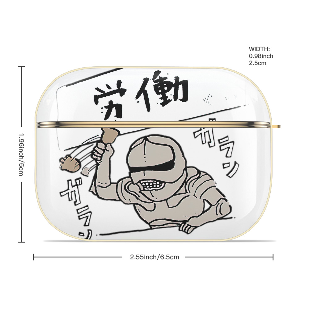 ちいかわ 労働の鎧さん Chii-kawa Mr. Armor of Labor 【AirPods Pro用】ハードシェル保護ケース｜耐衝撃・防指紋・カラビナ付き商品仕様