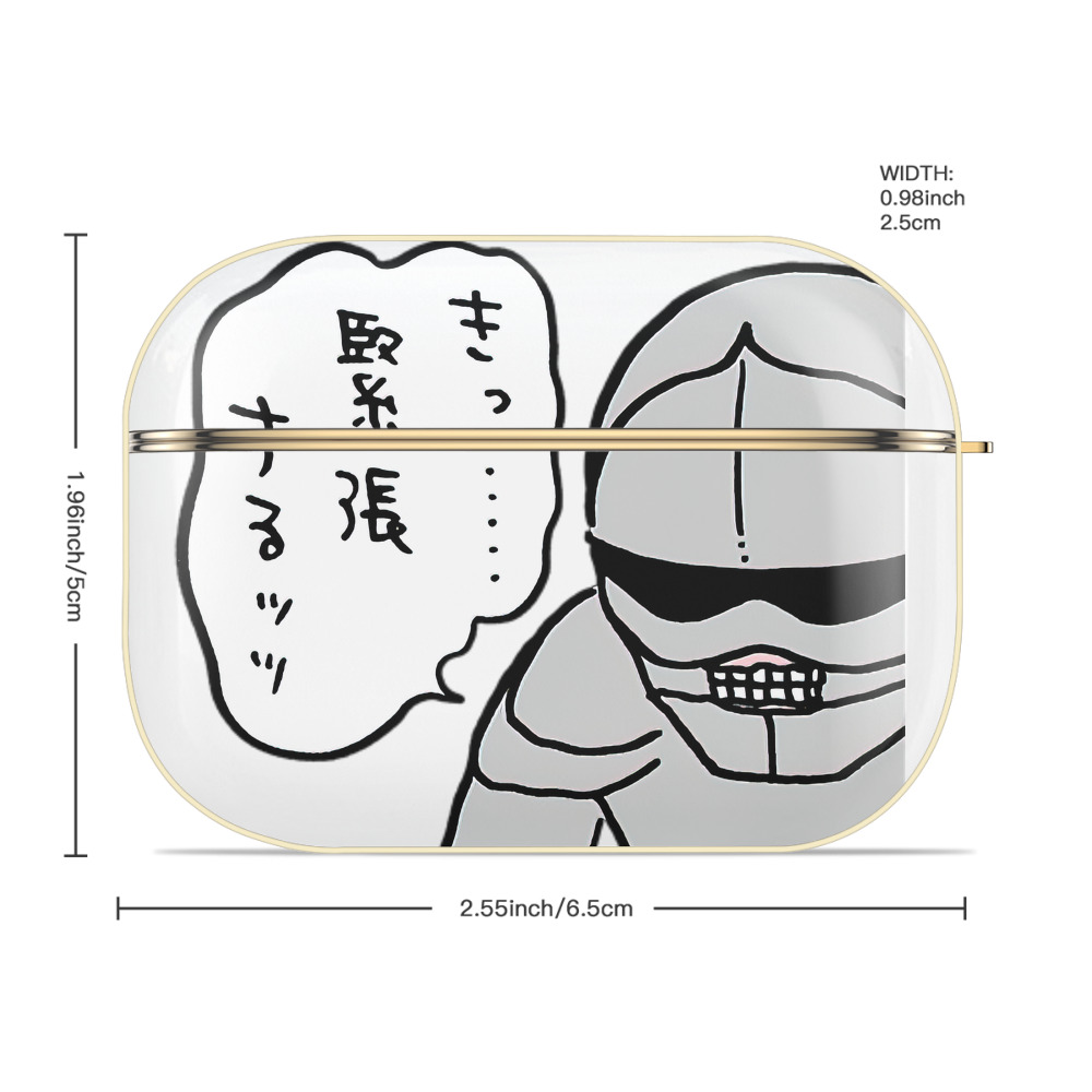 ちいかわ 労働の鎧さん Chii-kawa Mr. Armor of Labor 【AirPods Pro用】ハードシェル保護ケース｜耐衝撃・防指紋・カラビナ付き商品仕様