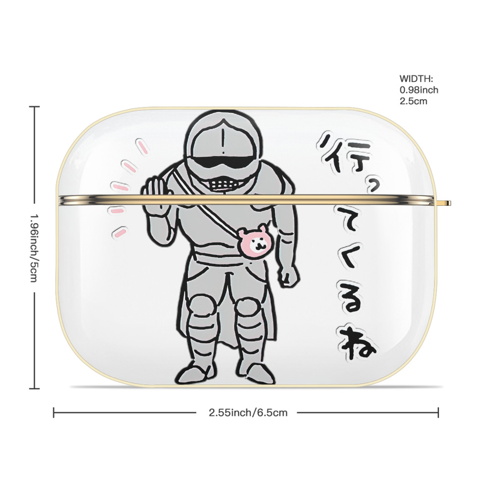 ちいかわ 労働の鎧さん Chii-kawa Mr. Armor of Labor 【AirPods Pro用】ハードシェル保護ケース｜耐衝撃・防指紋・カラビナ付き商品仕様