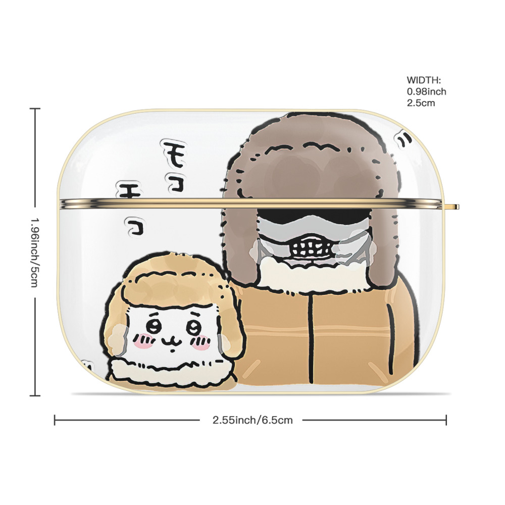 ちいかわ 労働の鎧さん Chii-kawa Mr. Armor of Labor 【AirPods Pro用】ハードシェル保護ケース｜耐衝撃・防指紋・カラビナ付き商品仕様