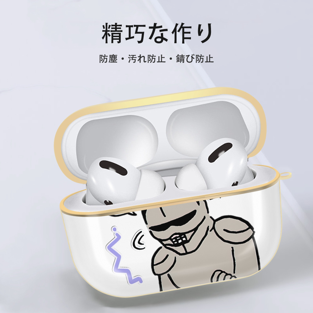 ちいかわ 労働の鎧さん Chii-kawa Mr. Armor of Labor 【AirPods Pro用】ハードシェル保護ケース｜耐衝撃・防指紋・カラビナ付き商品仕様