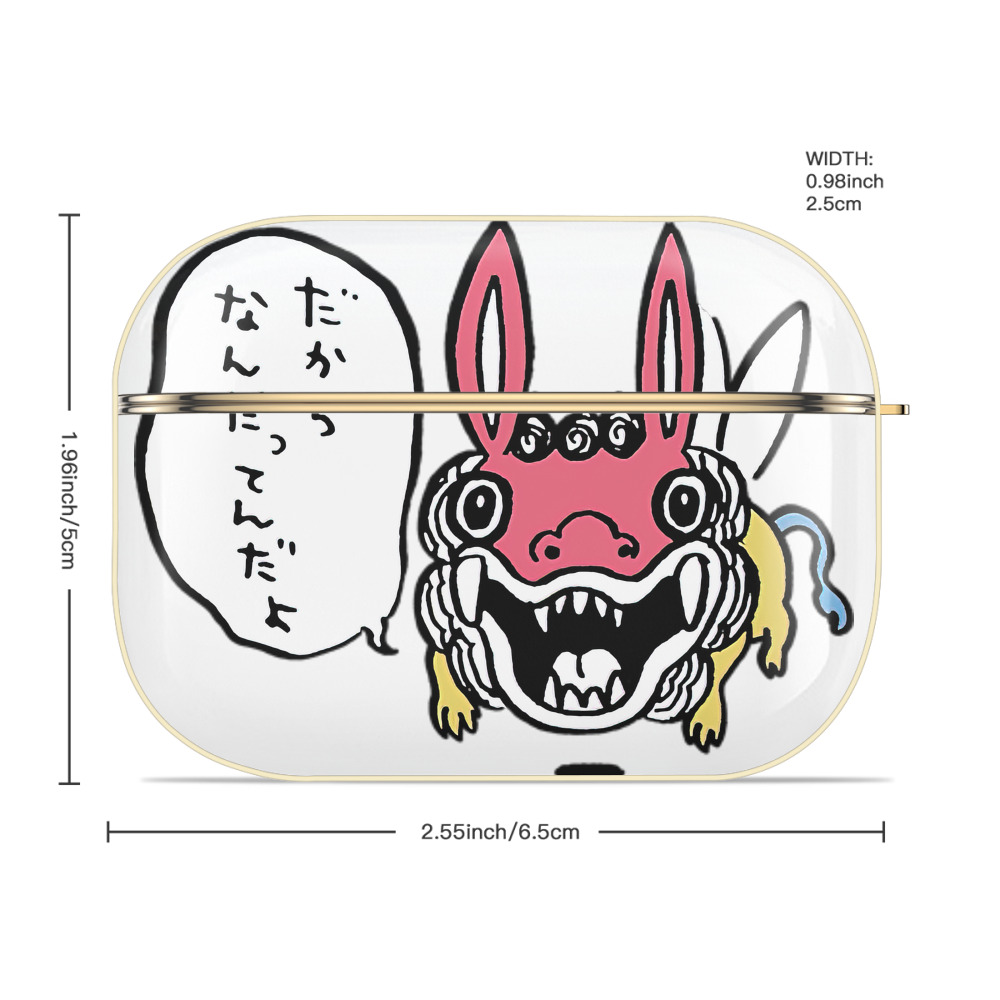 ちいかわ でかつよ Chii-kawa Dekatsuyo 【AirPods Pro用】ハードシェル保護ケース｜耐衝撃・防指紋・カラビナ付き商品仕様