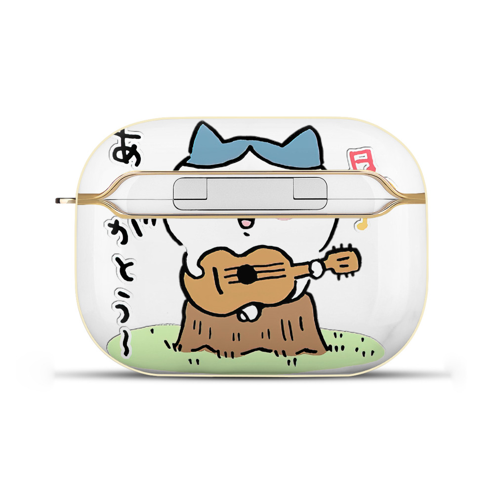 （画像用） ちいかわ ハチワレ Chii-kawa hachiware 【AirPods Pro用】ハードシェル保護ケース｜耐衝撃・防指紋・カラビナ付き商品仕様