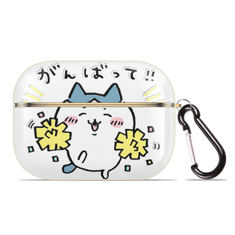 （画像用） ちいかわ ハチワレ Chii-kawa hachiware 【AirPods Pro用】ハードシェル保護ケース｜耐衝撃・防指紋・カラビナ付き商品仕様