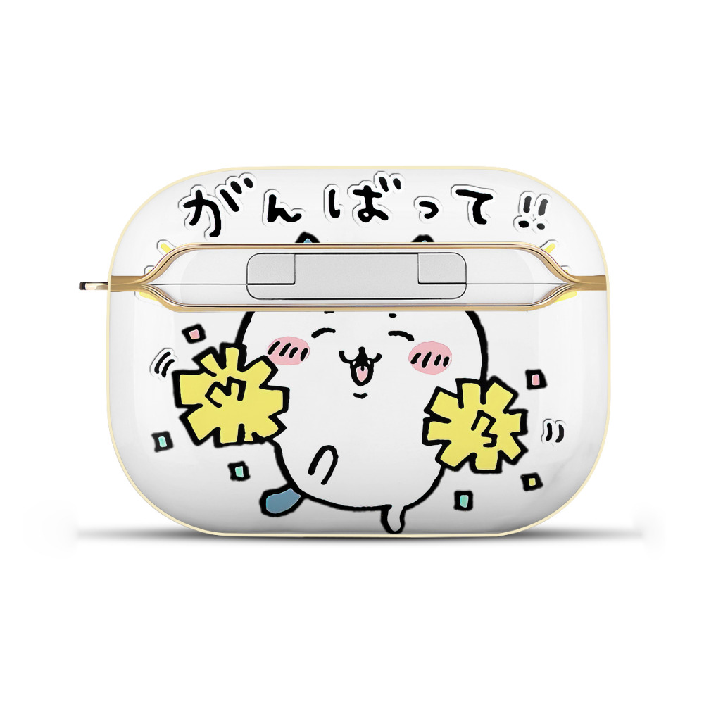 （画像用） ちいかわ ハチワレ Chii-kawa hachiware 【AirPods Pro用】ハードシェル保護ケース｜耐衝撃・防指紋・カラビナ付き商品仕様