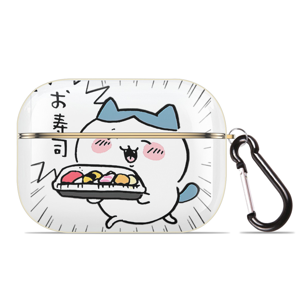（画像用） ちいかわ ハチワレ Chii-kawa hachiware 【AirPods Pro用】ハードシェル保護ケース｜耐衝撃・防指紋・カラビナ付き商品仕様