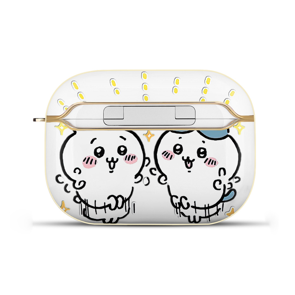 （画像用） ちいかわ ハチワレ Chii-kawa hachiware 【AirPods Pro用】ハードシェル保護ケース｜耐衝撃・防指紋・カラビナ付き商品仕様