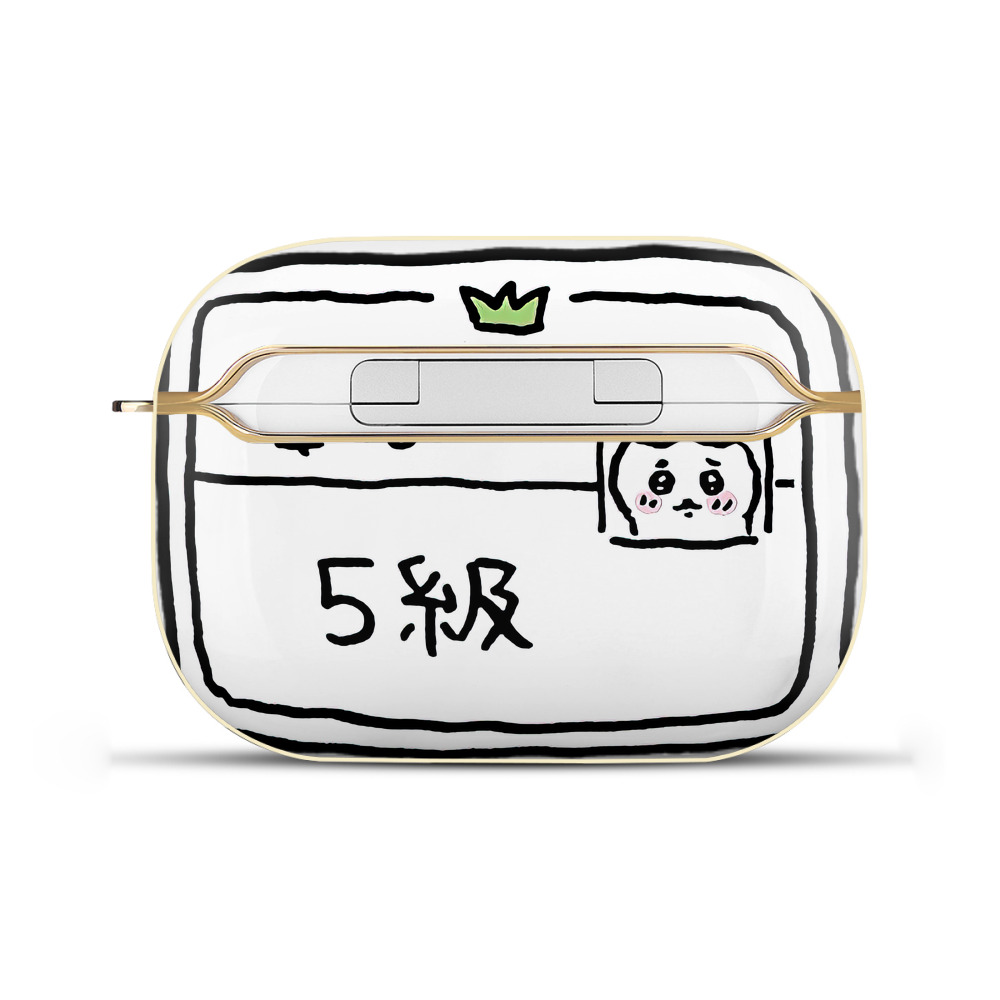 （画像用） ちいかわ ハチワレ Chii-kawa hachiware 【AirPods Pro用】ハードシェル保護ケース｜耐衝撃・防指紋・カラビナ付き商品仕様