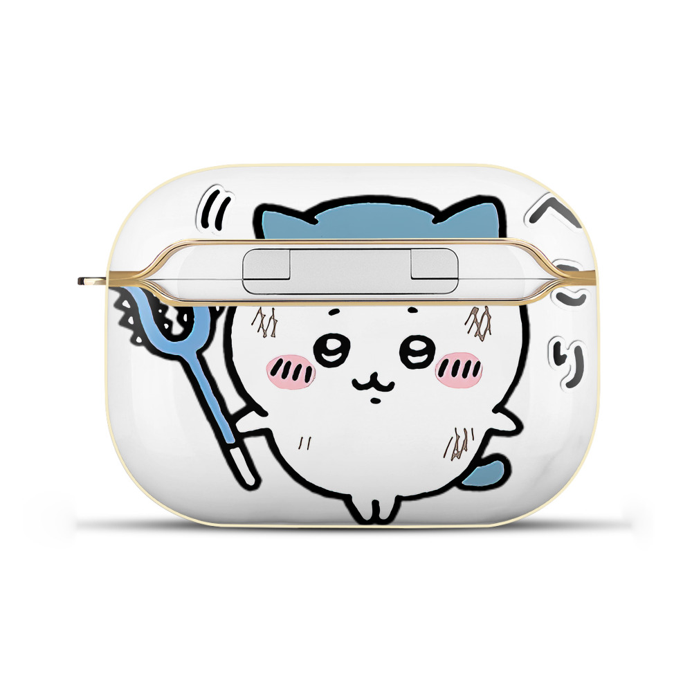 （画像用） ちいかわ ハチワレ Chii-kawa hachiware 【AirPods Pro用】ハードシェル保護ケース｜耐衝撃・防指紋・カラビナ付き商品仕様