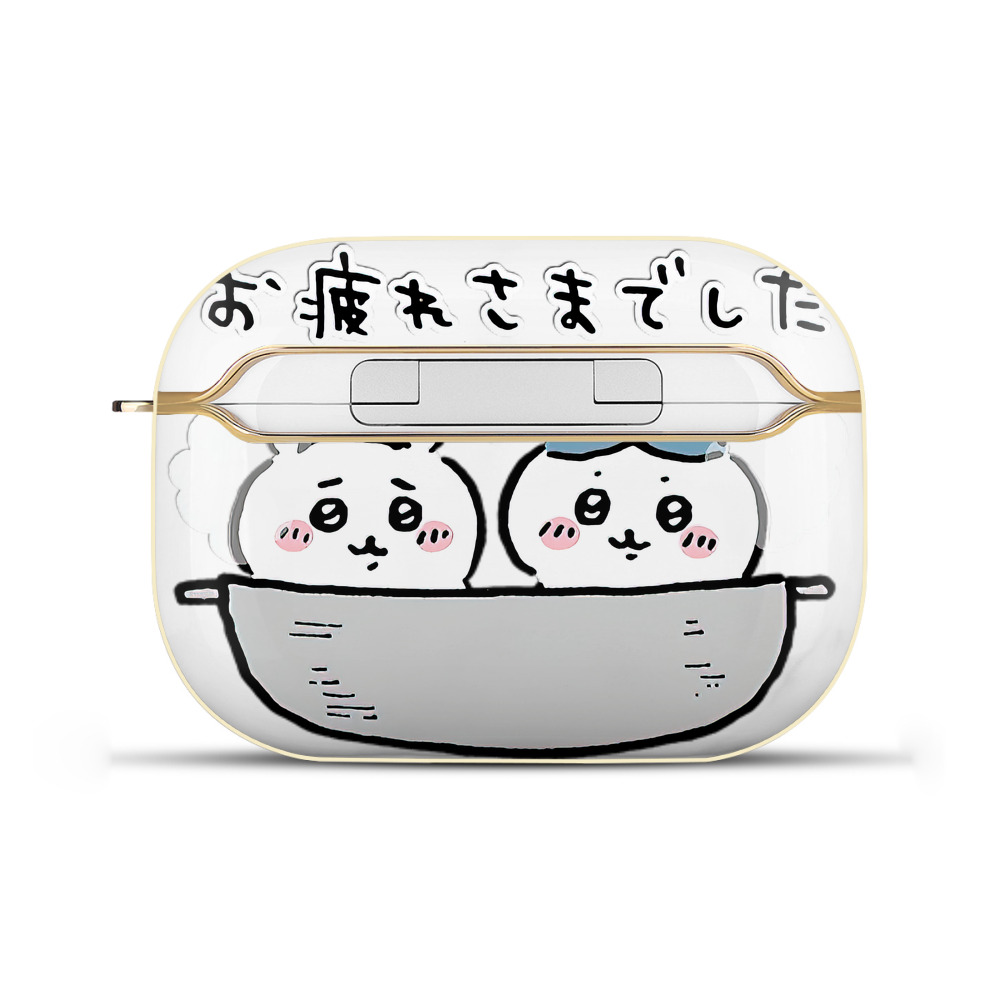 （画像用） ちいかわ ハチワレ Chii-kawa hachiware 【AirPods Pro用】ハードシェル保護ケース｜耐衝撃・防指紋・カラビナ付き商品仕様