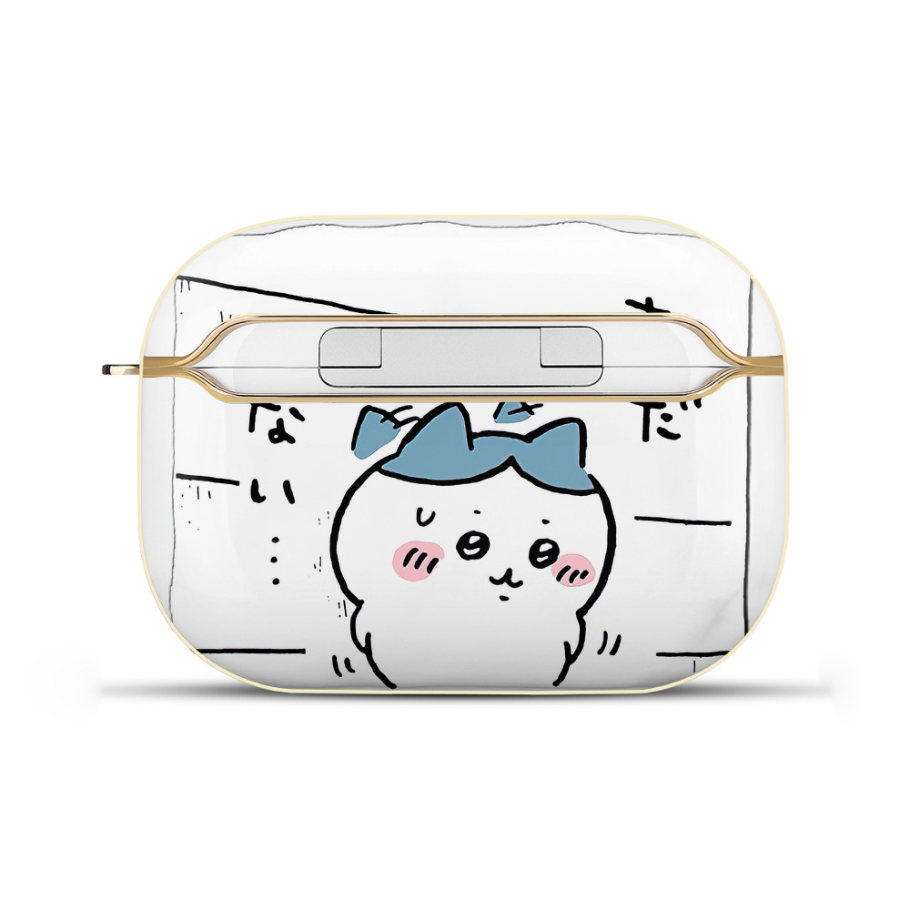 （画像用） ちいかわ ハチワレ Chii-kawa hachiware 【AirPods Pro用】ハードシェル保護ケース｜耐衝撃・防指紋・カラビナ付き商品仕様
