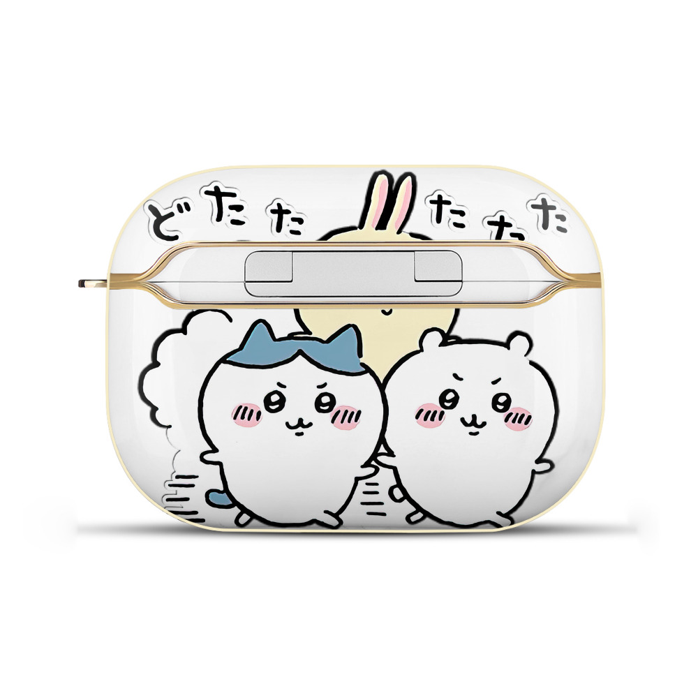 （画像用） ちいかわ ハチワレ Chii-kawa hachiware 【AirPods Pro用】ハードシェル保護ケース｜耐衝撃・防指紋・カラビナ付き商品仕様
