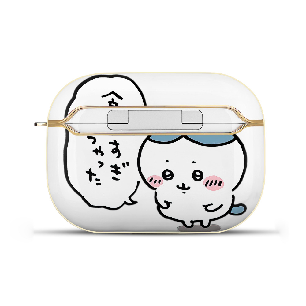 （画像用） ちいかわ ハチワレ Chii-kawa hachiware 【AirPods Pro用】ハードシェル保護ケース｜耐衝撃・防指紋・カラビナ付き商品仕様