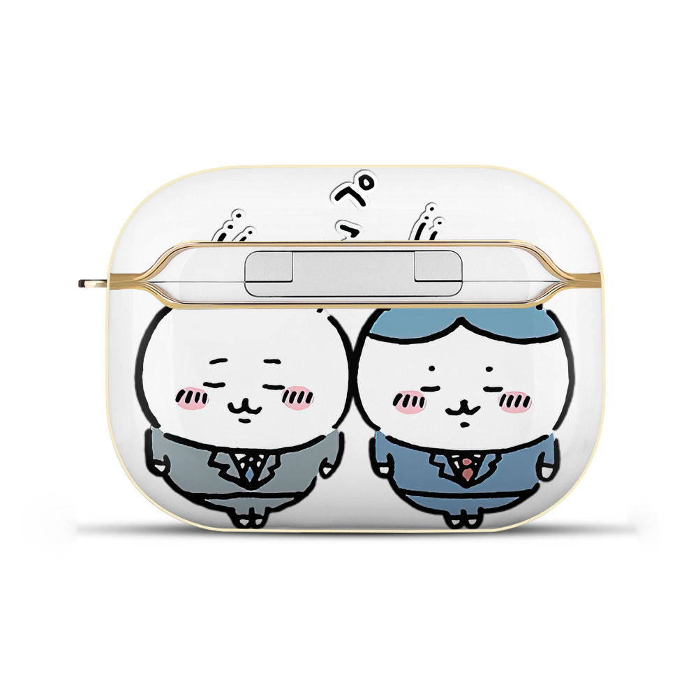 （画像用） ちいかわ ハチワレ Chii-kawa hachiware 【AirPods Pro用】ハードシェル保護ケース｜耐衝撃・防指紋・カラビナ付き商品仕様