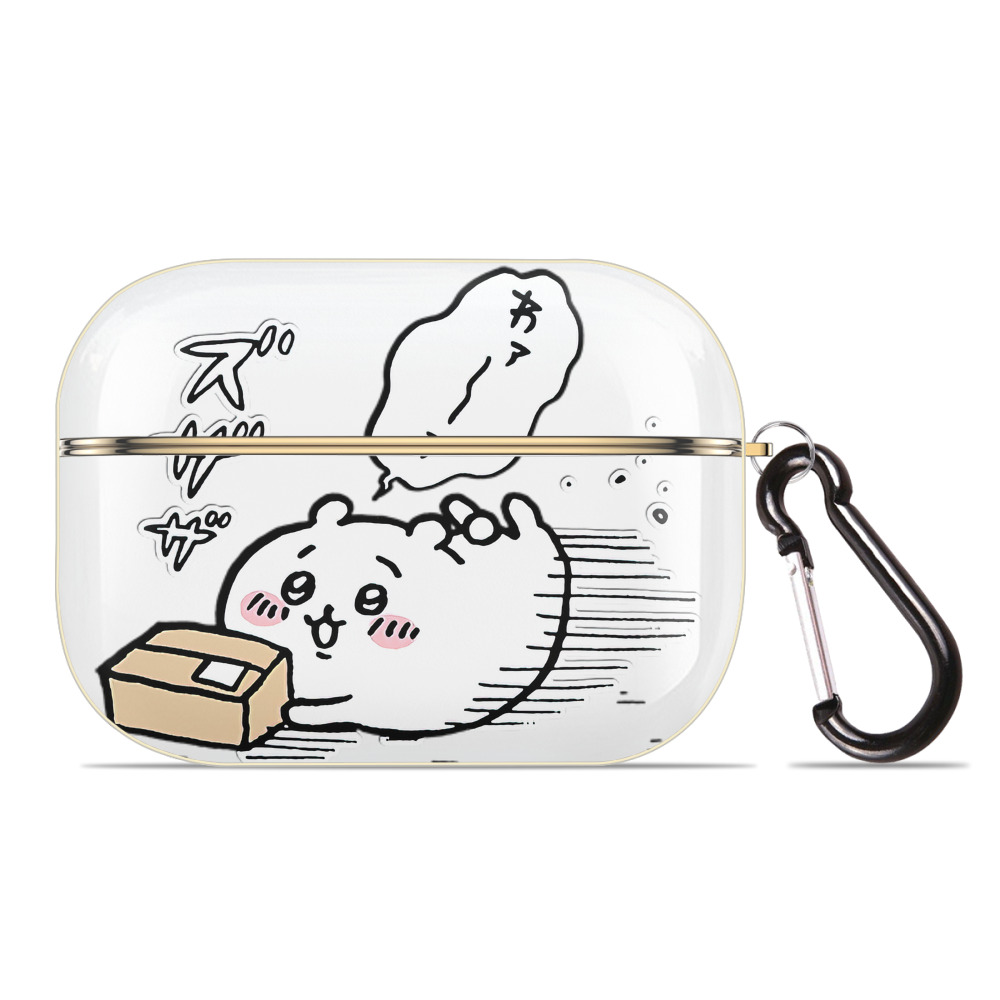 （画像用） ちいかわ ちいかわ Chii-kawa chiikawa 【AirPods Pro用】ハードシェル保護ケース｜耐衝撃・防指紋・カラビナ付き商品仕様