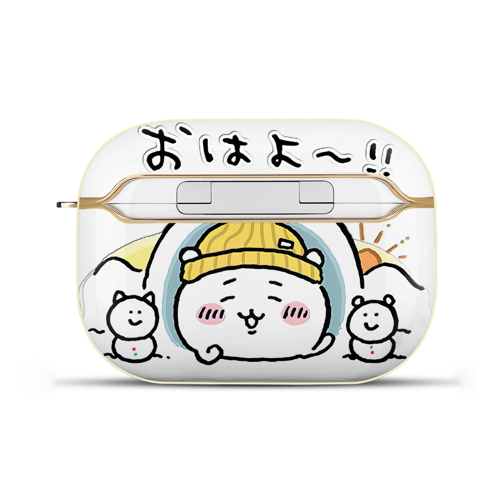 （画像用） ちいかわ ちいかわ Chii-kawa chiikawa 【AirPods Pro用】ハードシェル保護ケース｜耐衝撃・防指紋・カラビナ付き商品仕様