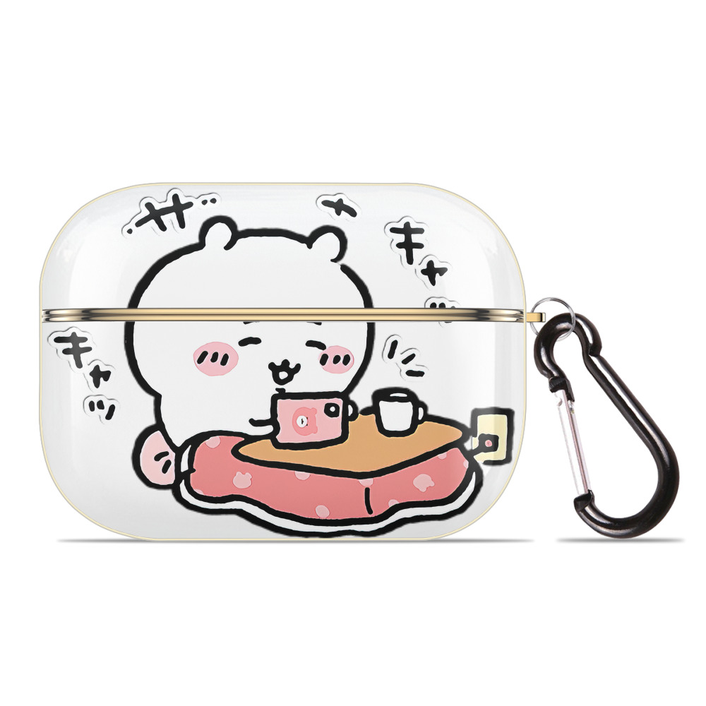 （画像用） ちいかわ ちいかわ Chii-kawa chiikawa 【AirPods Pro用】ハードシェル保護ケース｜耐衝撃・防指紋・カラビナ付き商品仕様