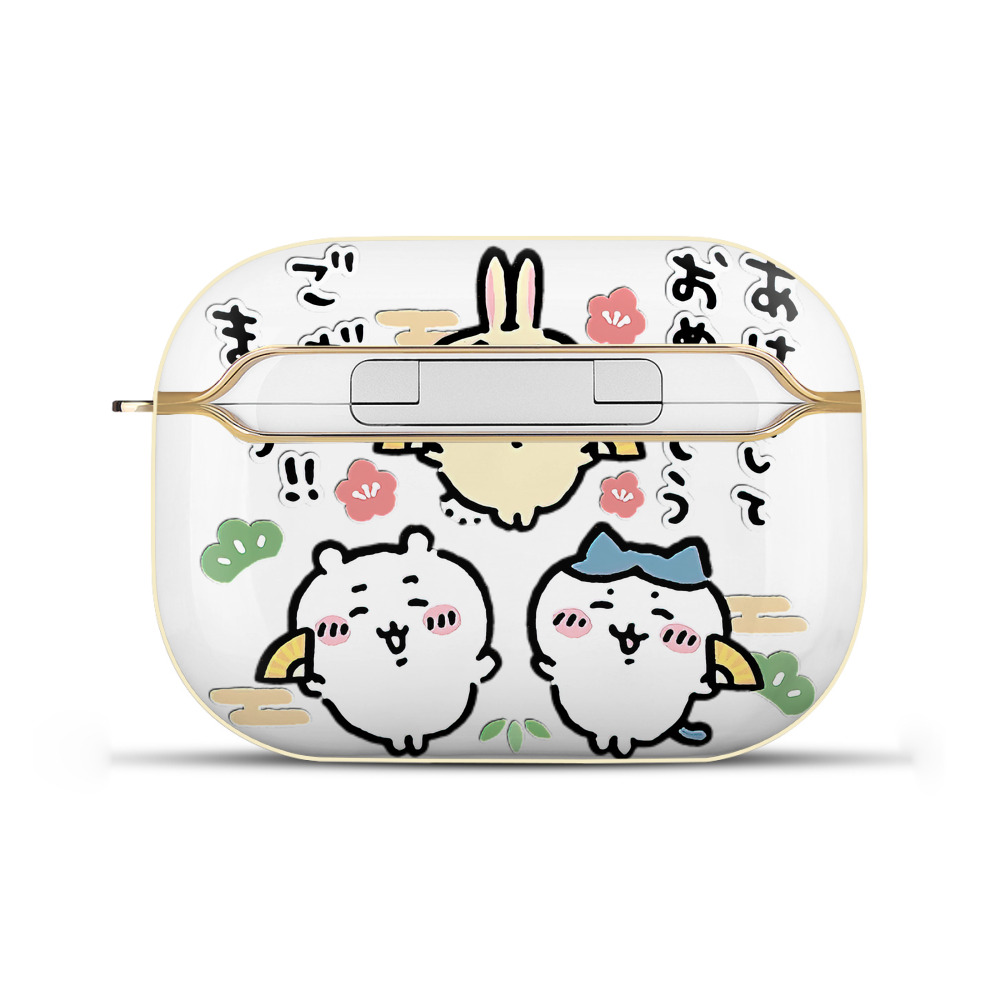 （画像用） ちいかわ ちいかわ Chii-kawa chiikawa 【AirPods Pro用】ハードシェル保護ケース｜耐衝撃・防指紋・カラビナ付き商品仕様