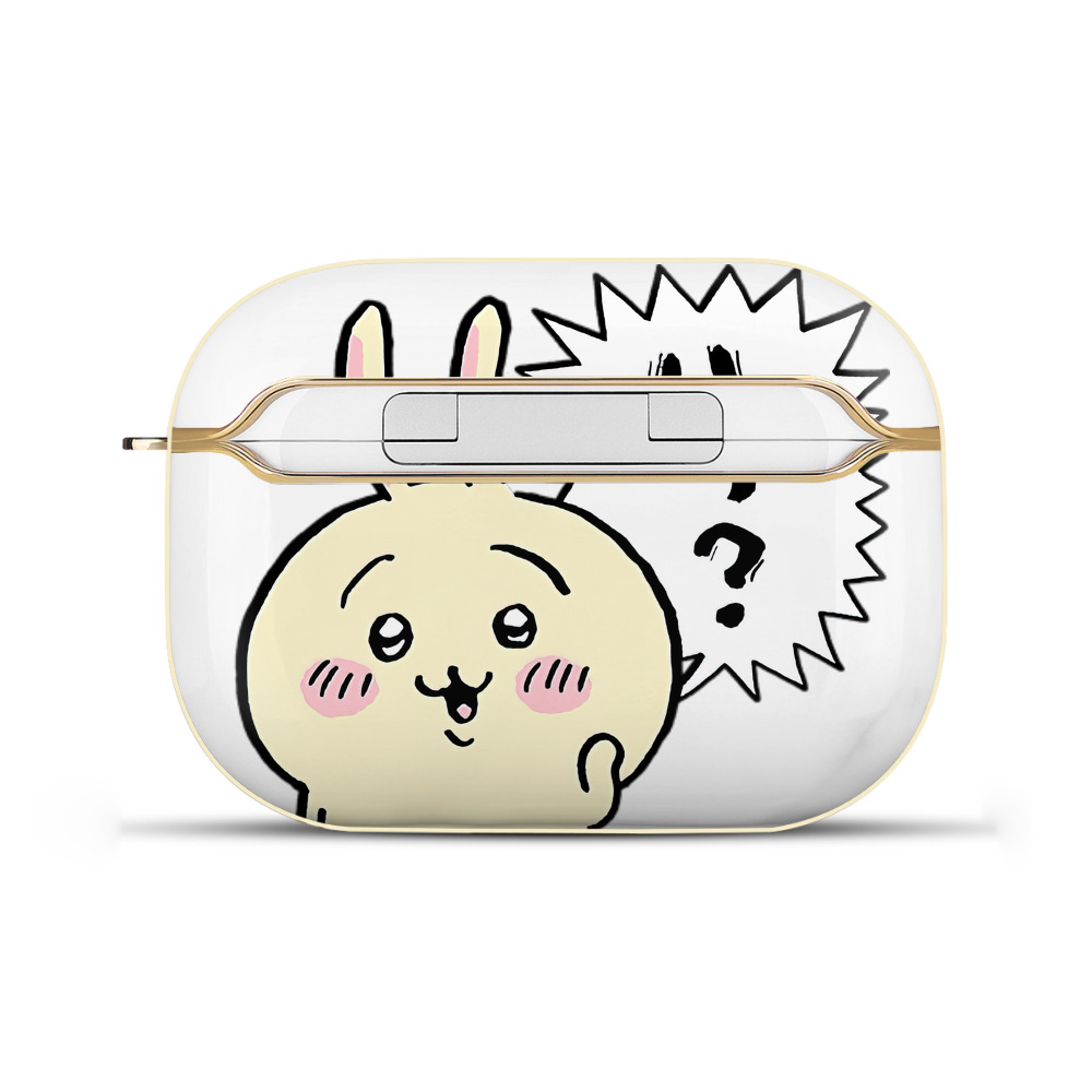 （画像用） ちいかわ うさぎ Chii-kawa usagi 【AirPods Pro用】ハードシェル保護ケース｜耐衝撃・防指紋・カラビナ付き商品仕様