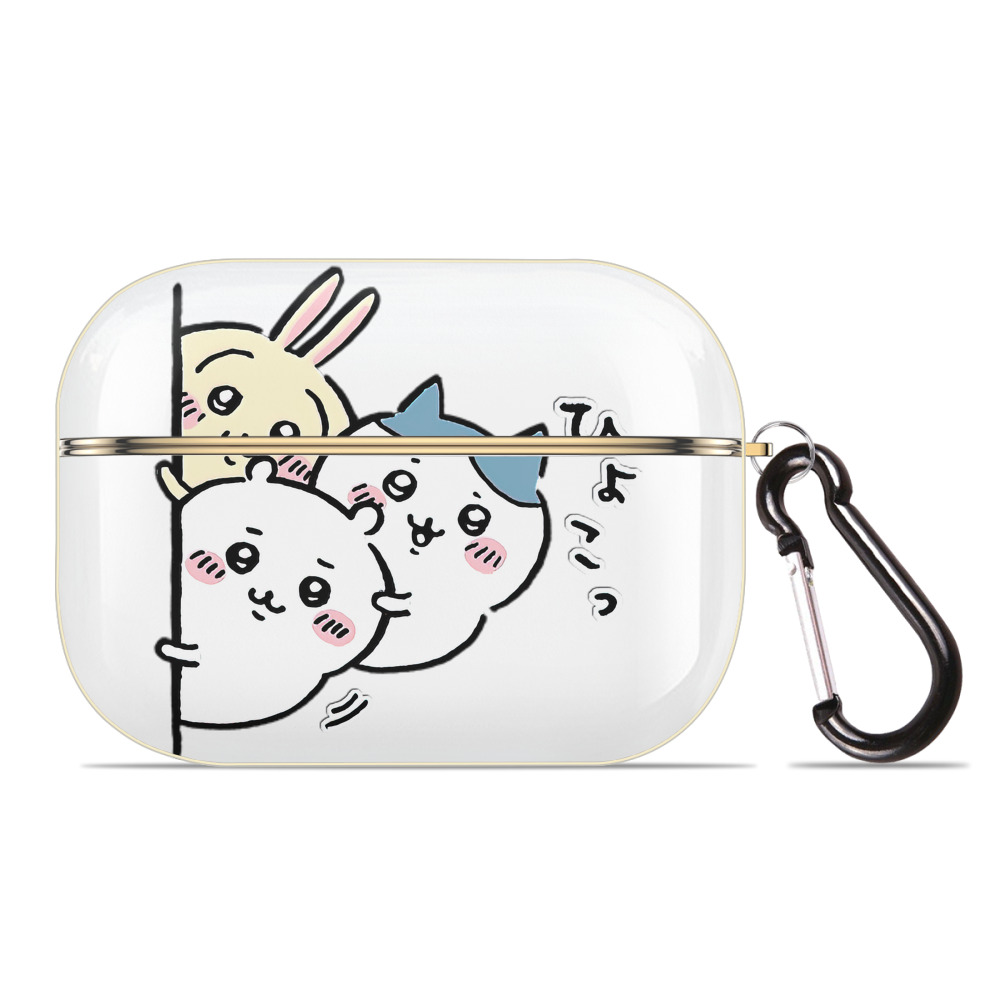 （画像用） ちいかわ うさぎ Chii-kawa usagi 【AirPods Pro用】ハードシェル保護ケース｜耐衝撃・防指紋・カラビナ付き商品仕様