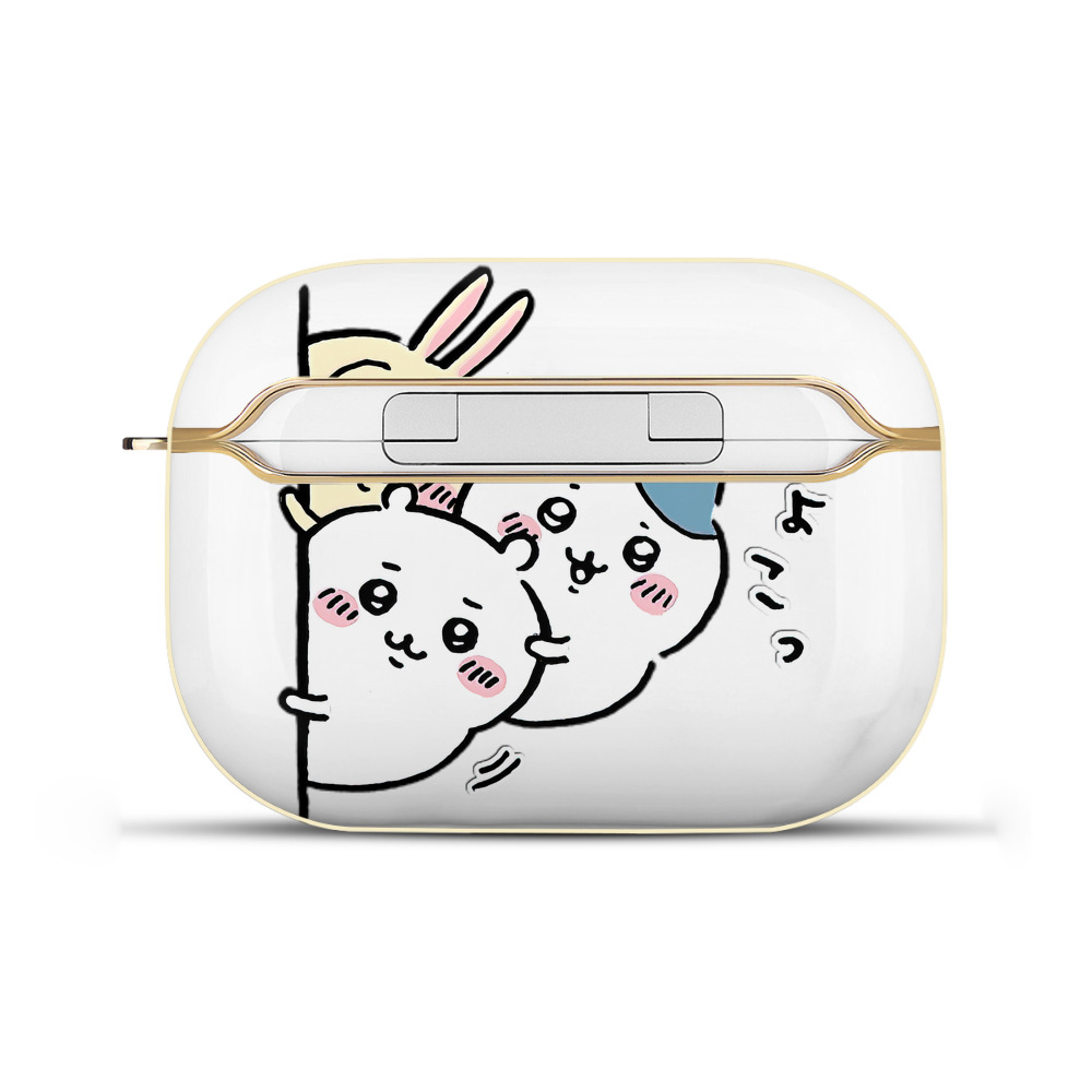 （画像用） ちいかわ うさぎ Chii-kawa usagi 【AirPods Pro用】ハードシェル保護ケース｜耐衝撃・防指紋・カラビナ付き商品仕様