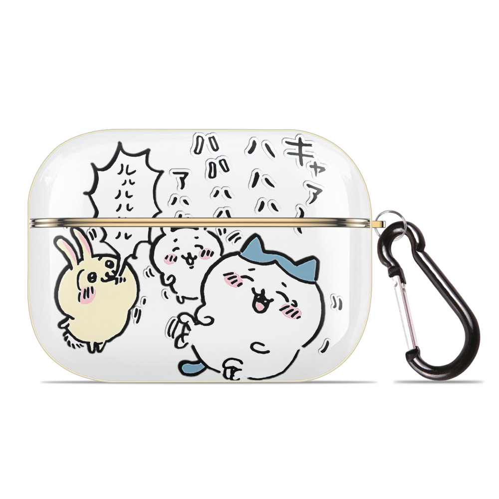 （画像用） ちいかわ うさぎ Chii-kawa usagi 【AirPods Pro用】ハードシェル保護ケース｜耐衝撃・防指紋・カラビナ付き商品仕様