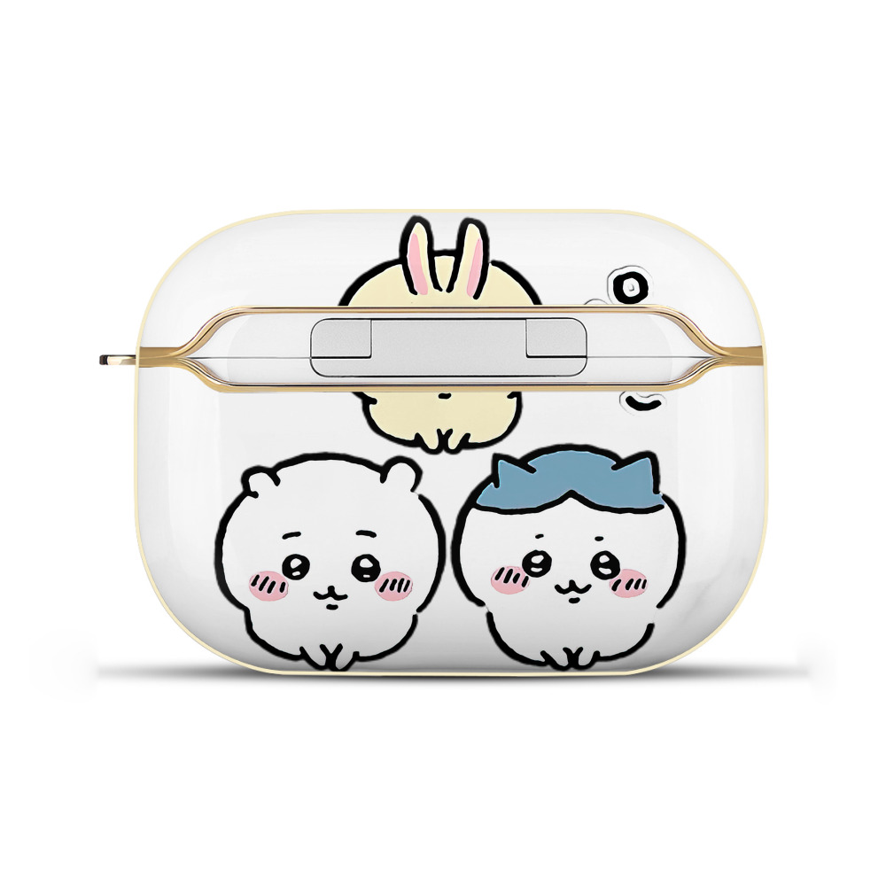 （画像用） ちいかわ うさぎ Chii-kawa usagi 【AirPods Pro用】ハードシェル保護ケース｜耐衝撃・防指紋・カラビナ付き商品仕様