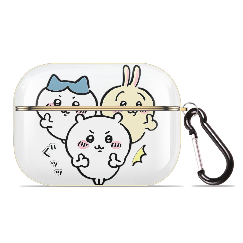 （画像用） ちいかわ うさぎ Chii-kawa usagi 【AirPods Pro用】ハードシェル保護ケース｜耐衝撃・防指紋・カラビナ付き商品仕様