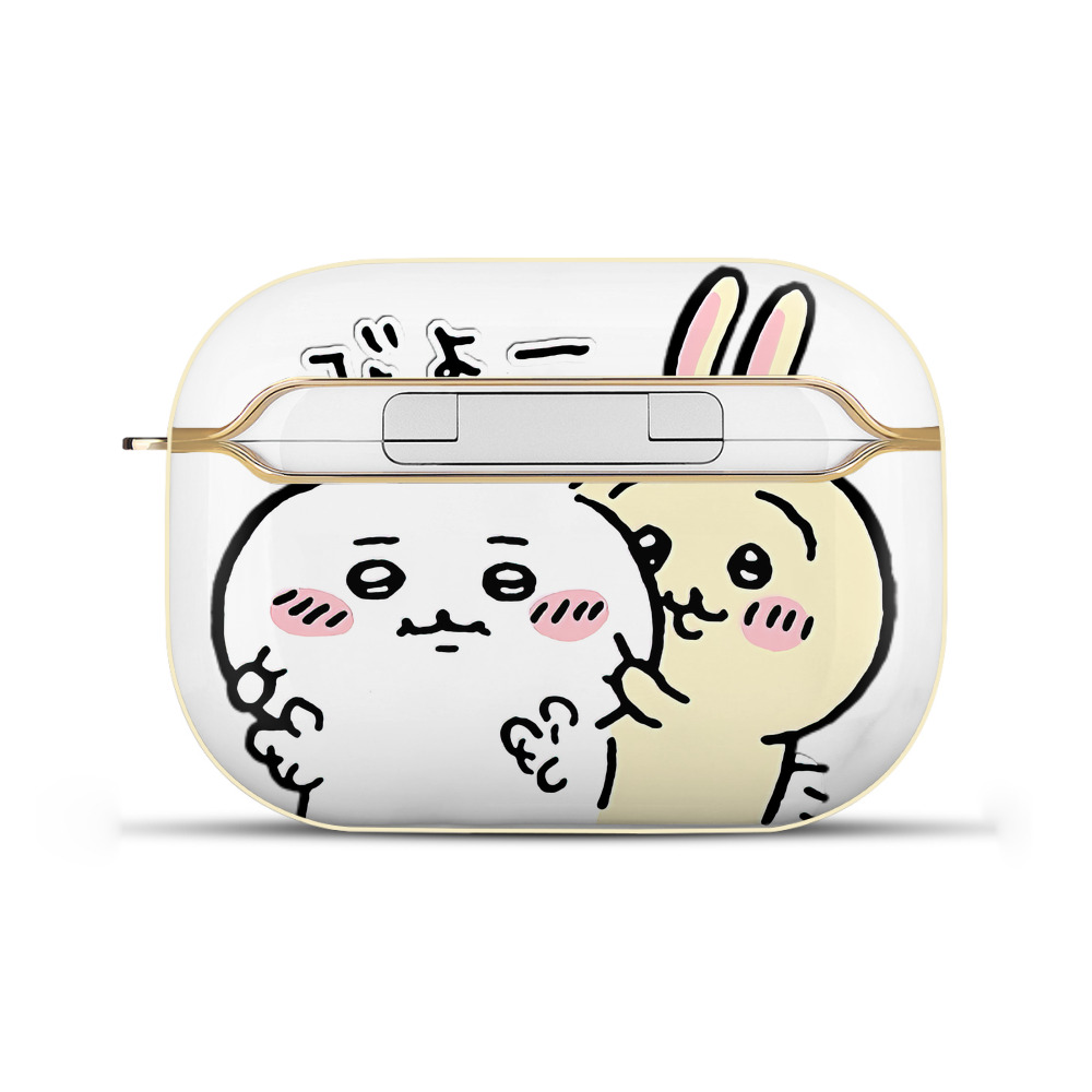 （画像用） ちいかわ うさぎ Chii-kawa usagi 【AirPods Pro用】ハードシェル保護ケース｜耐衝撃・防指紋・カラビナ付き商品仕様