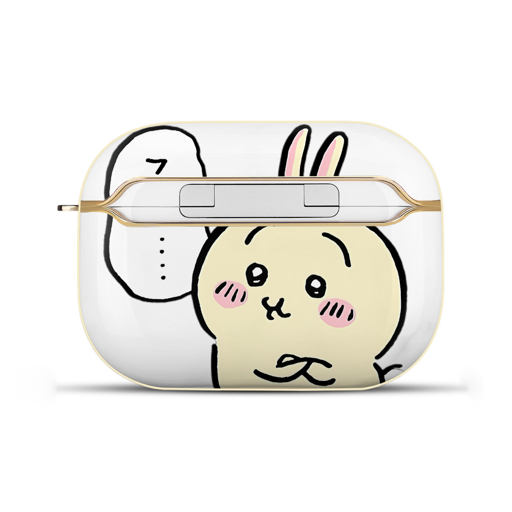（画像用） ちいかわ うさぎ Chii-kawa usagi 【AirPods Pro用】ハードシェル保護ケース｜耐衝撃・防指紋・カラビナ付き商品仕様