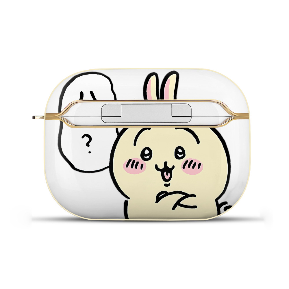 （画像用） ちいかわ うさぎ Chii-kawa usagi 【AirPods Pro用】ハードシェル保護ケース｜耐衝撃・防指紋・カラビナ付き商品仕様