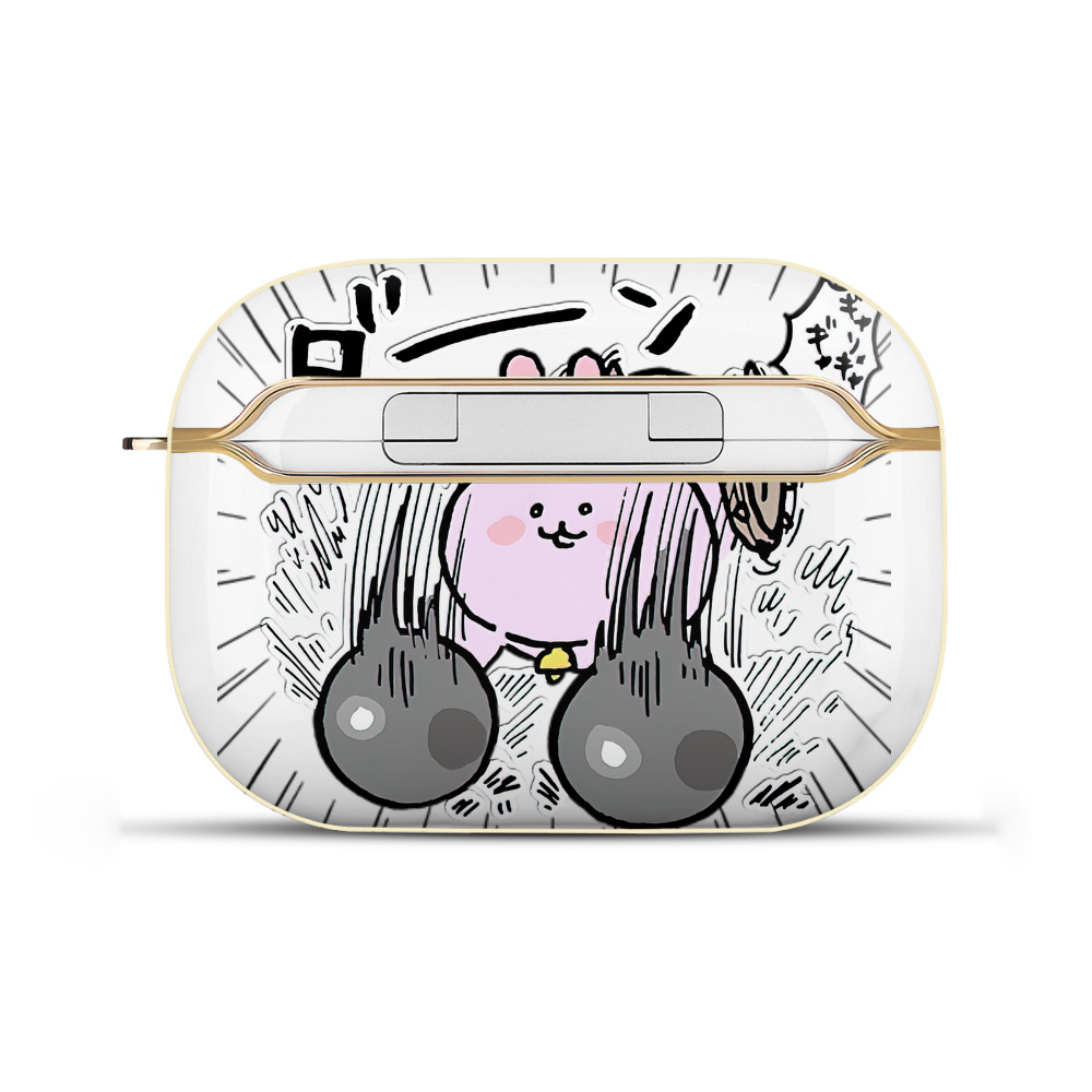 （画像用） ちいかわ うさぎ Chii-kawa usagi 【AirPods Pro用】ハードシェル保護ケース｜耐衝撃・防指紋・カラビナ付き商品仕様