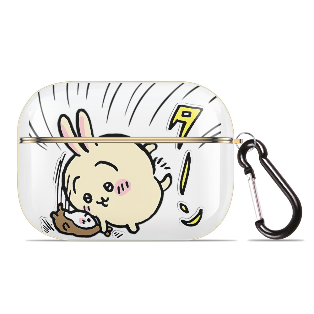 （画像用） ちいかわ うさぎ Chii-kawa usagi 【AirPods Pro用】ハードシェル保護ケース｜耐衝撃・防指紋・カラビナ付き商品仕様